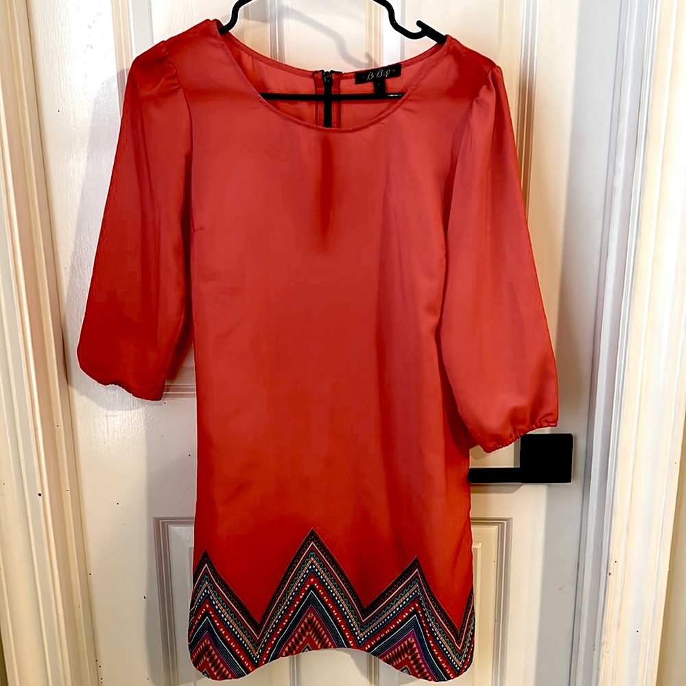 Small coral mini dress